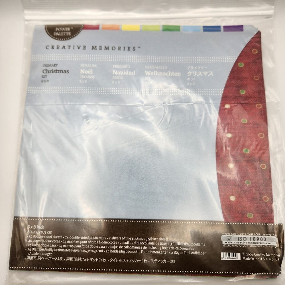 Creative Memories Power Palette Primary Christmas 8x8 Kit 2008  Scrapbooking